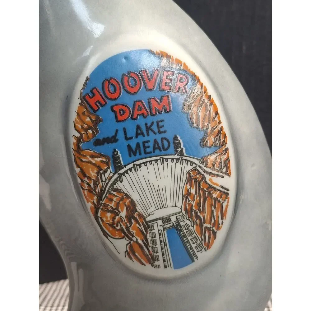 1968 Jim Beam Las Vegas Decanter Regal China No 129 Hoover Dam Empty Near Mint
